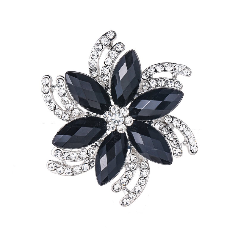 Exquisite, Elegant, Stylish And Atmospheric Brooch, Personalized Black Resin Clothing Accessories, Corsage, High-End Elegant Jewelry - Image 5